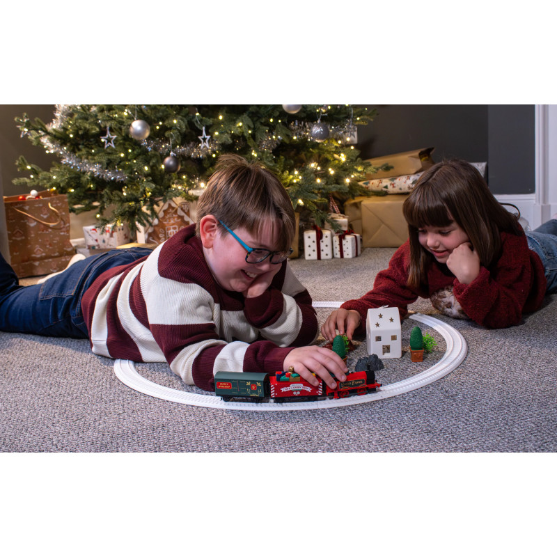 Coffret train express du Père Noël, batterie rechargeable, Playtrains, HORNBY R9363M, OO 1/76