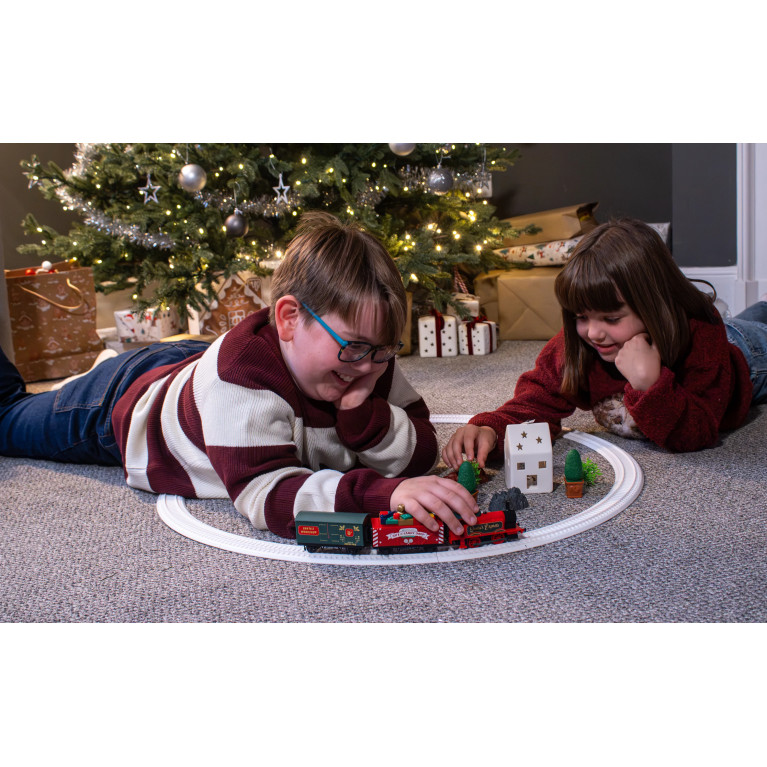 Coffret train express du Père Noël, batterie rechargeable, Playtrains, HORNBY R9363M, OO 1/76