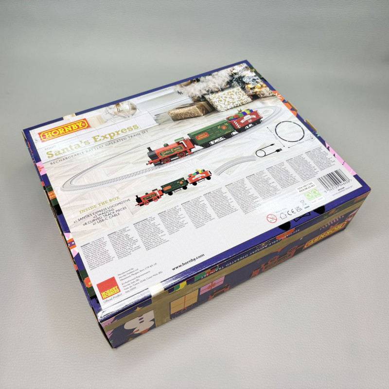 Coffret train express du Père Noël, batterie rechargeable, Playtrains, HORNBY R9363M, OO 1/76