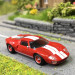 Ford GT 40, rouge, blanc, 1966 - BREKINA 18550 - HO 1/87