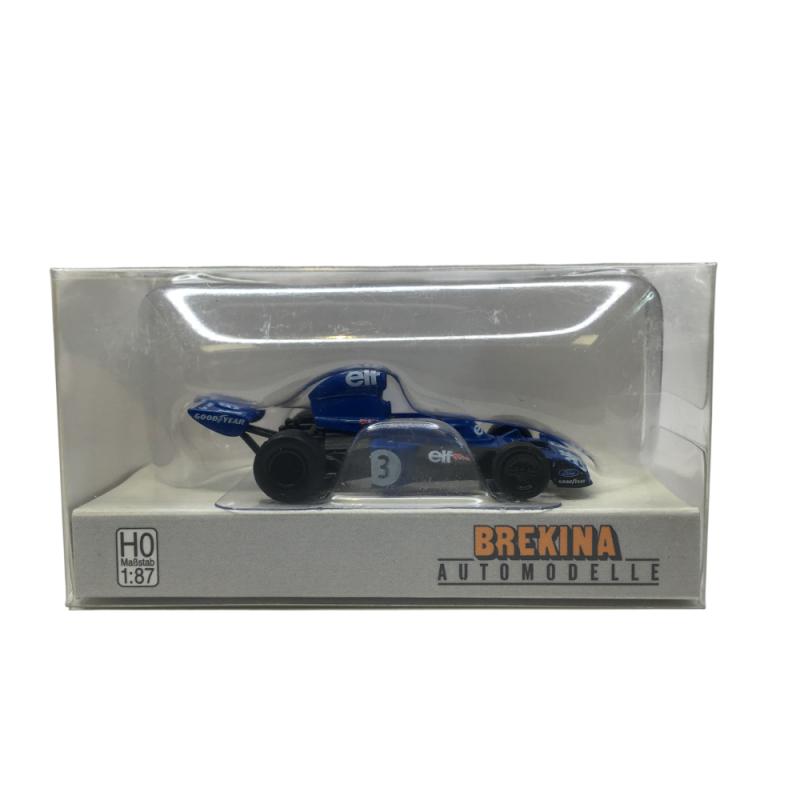 Tyrell 006 F1, Jackie Stewart n3, Grand Prix d'Afrique du sud, 1973 - BREKINA 22866 - HO 1/87