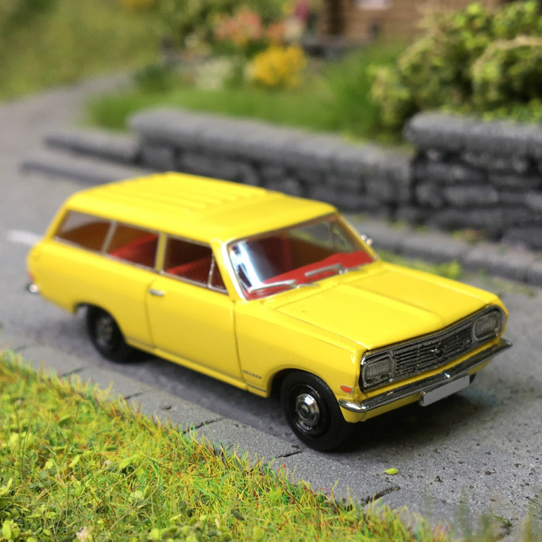 Opel Rekord B Caravan, jaune, 1965 - BREKINA 20475 - HO 1/87