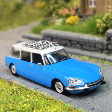Citroën ID 21, break, bleu, gris, 1968 - SAI 2861 - HO 1/87