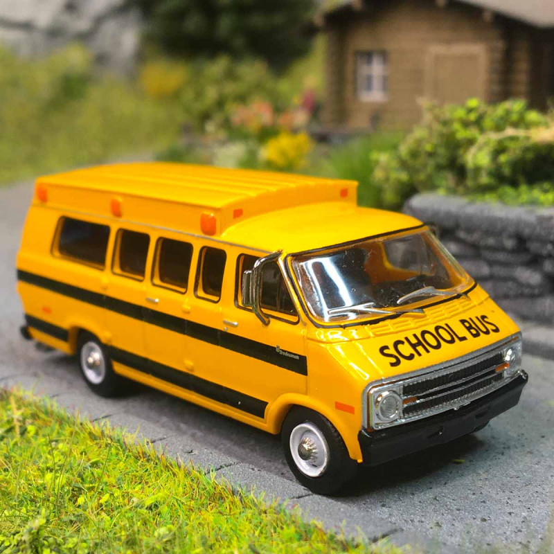 Dodge B 200, schoolbus, 1975 - BREKINA 18310 - HO 1/87