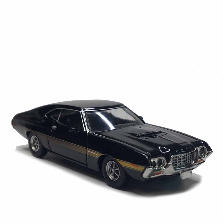 Ford Gran Torino, sport coupé, noir, 1972 - BREKINA 18327 - HO 1/87