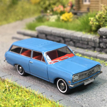Opel Rekord B Caravan, bleu, 1965 - BREKINA 20476 - HO 1/87