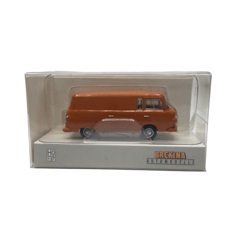 Barkas B 1000, fourgon, orange, 1962 - BREKINA 30124 - HO 1/87