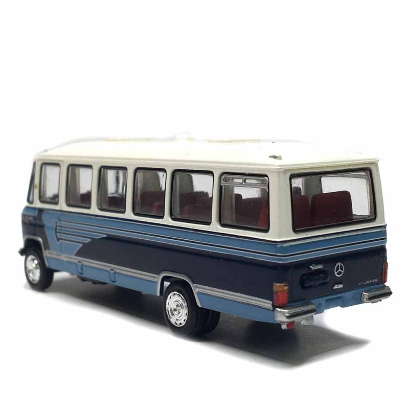 Mercedes Benz O309, bus, blanc, bleu, 1967 - BREKINA 36750 - HO 1/87