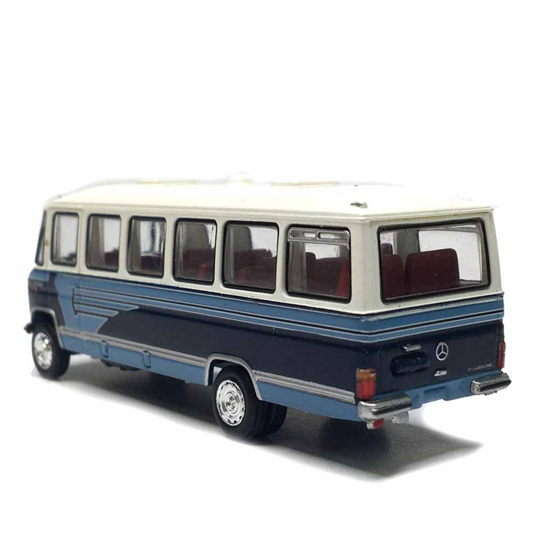 Mercedes Benz O309, bus, blanc, bleu, 1967 - BREKINA 36750 - HO 1/87