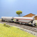 Coffret 2 wagons-trémies à 4 essieux “Ermewa”, parois lisses et bombées, gris, RENFE, Ep. VI, ARNOLD HN6740, N 1/160