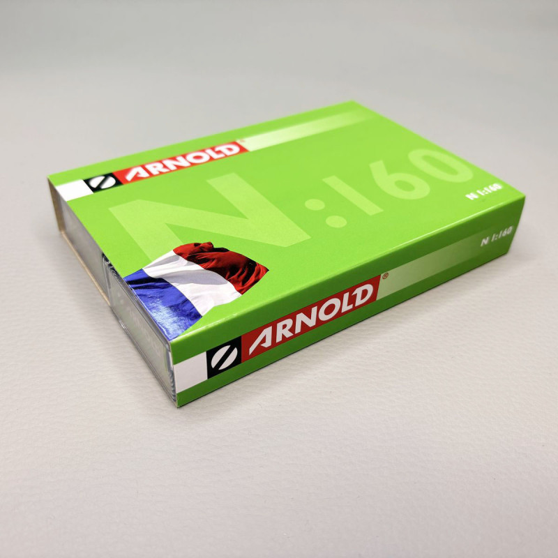 Coffret 2 wagons-trémies céréaliers “Transcéréales CAF Grains”, parois lisses et bombées, SNCF, Ep. IV-V, ARNOLD HN6732, N 1/160