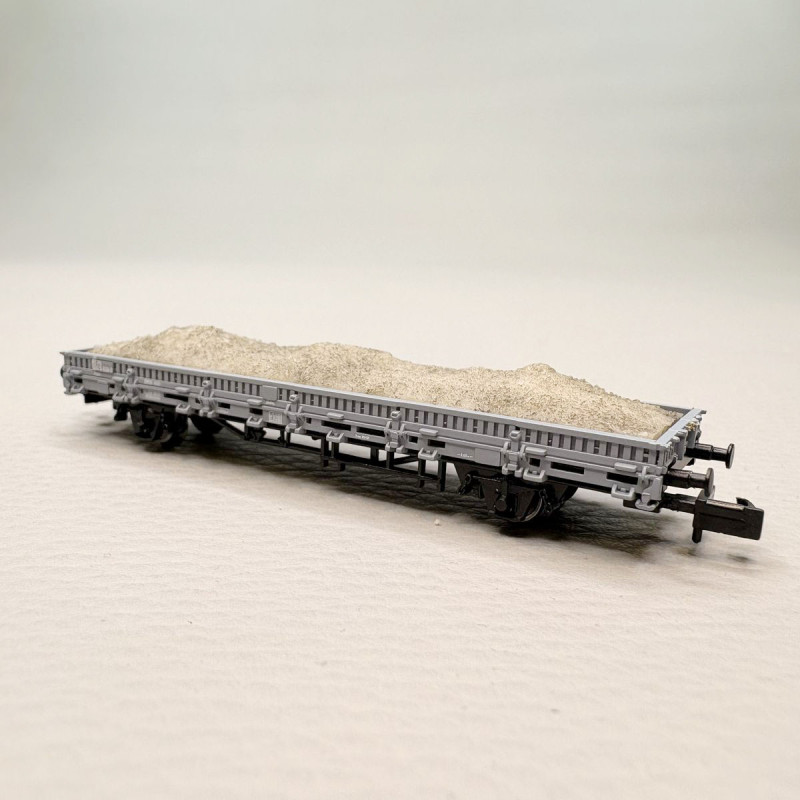 Coffret 2 wagons de service, fourgon VGhs + wagon plateforme Vkkkm chargé de gravier, FS, Ep. V, ARNOLD HN6716, N 1/160