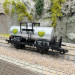 Wagon-citerne à 2 essieux BP Denmark, cuve rivetée, plate-forme de serre-frein, DSB, Ep. III, MARKLIN 46486, HO 1/87