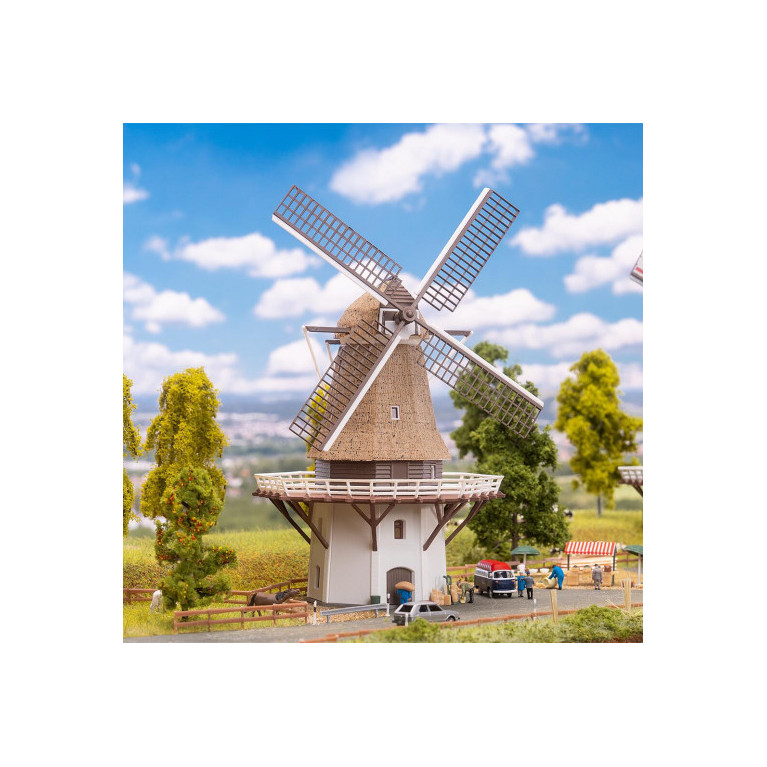 Moulin à vent avec socle en crépi - Faller 232136 - N 1/160