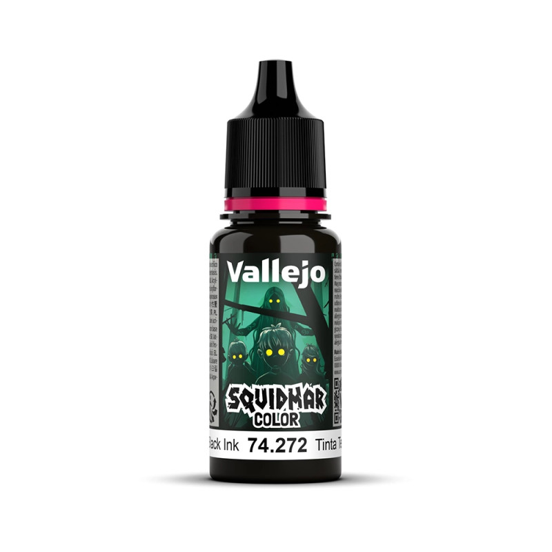 Pitch Black Ink - 18ml Squidmar Color - VALLEJO 74.272