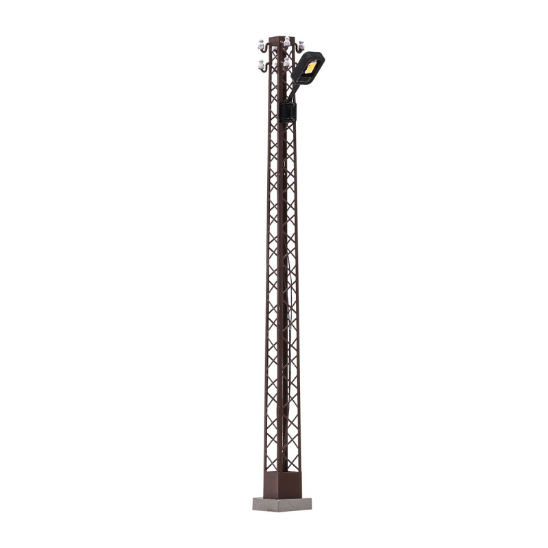 Lampadaire en treillis rouillé - BUSCH 4182 - HO 1/87