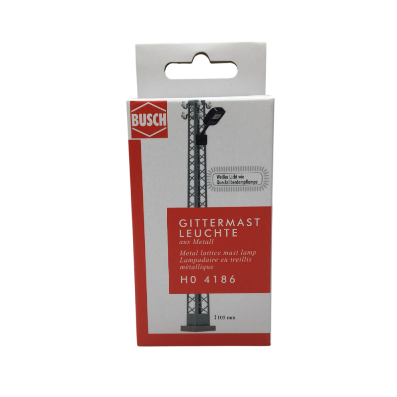 Lampadaire en treillis - BUSCH 4186 - HO 1/87