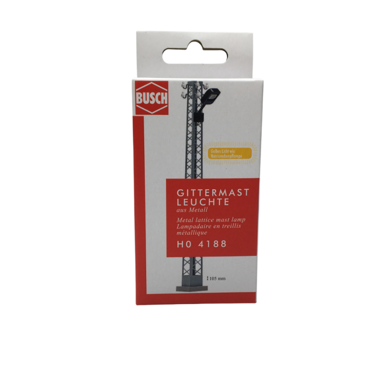 Lampadaire en treillis - BUSCH 4188 - HO 1/87
