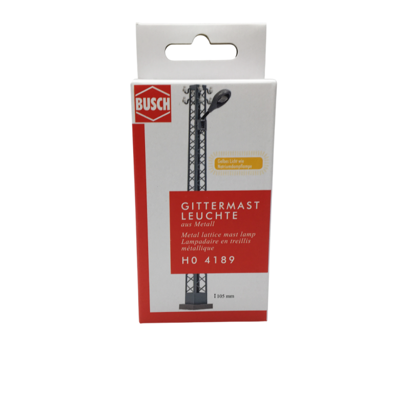 Lampadaire en treillis - BUSCH 4189 - HO 1/87
