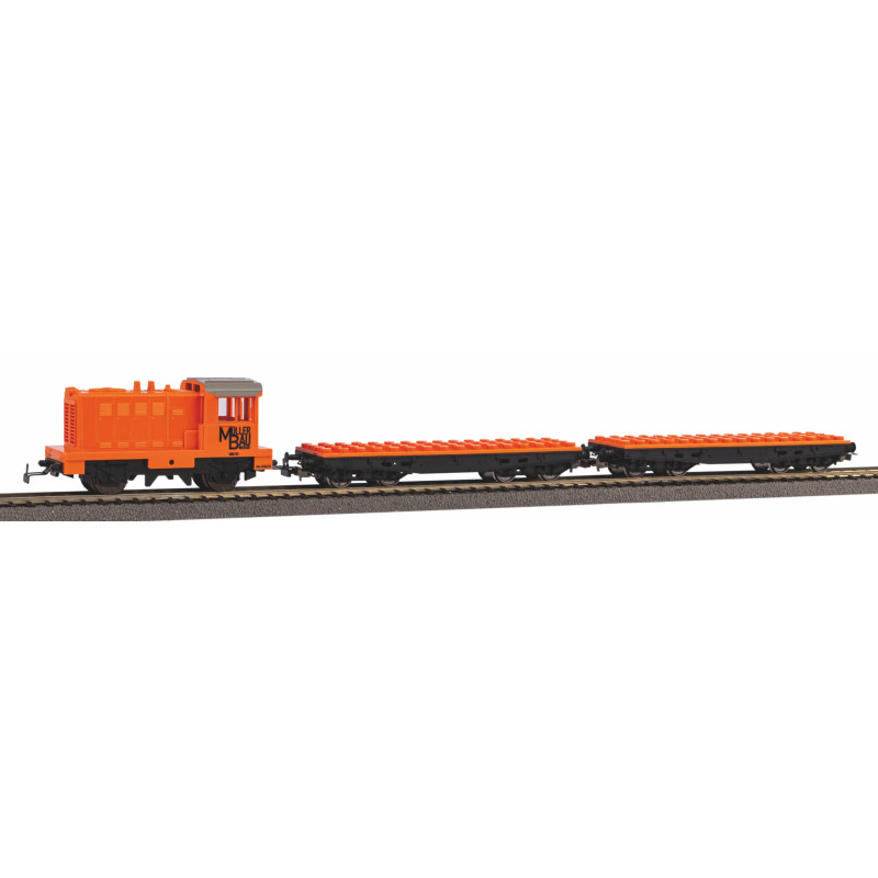 Coffret de départ télécommandé, train de marchandises “Briques de construction”, PIKO 57143