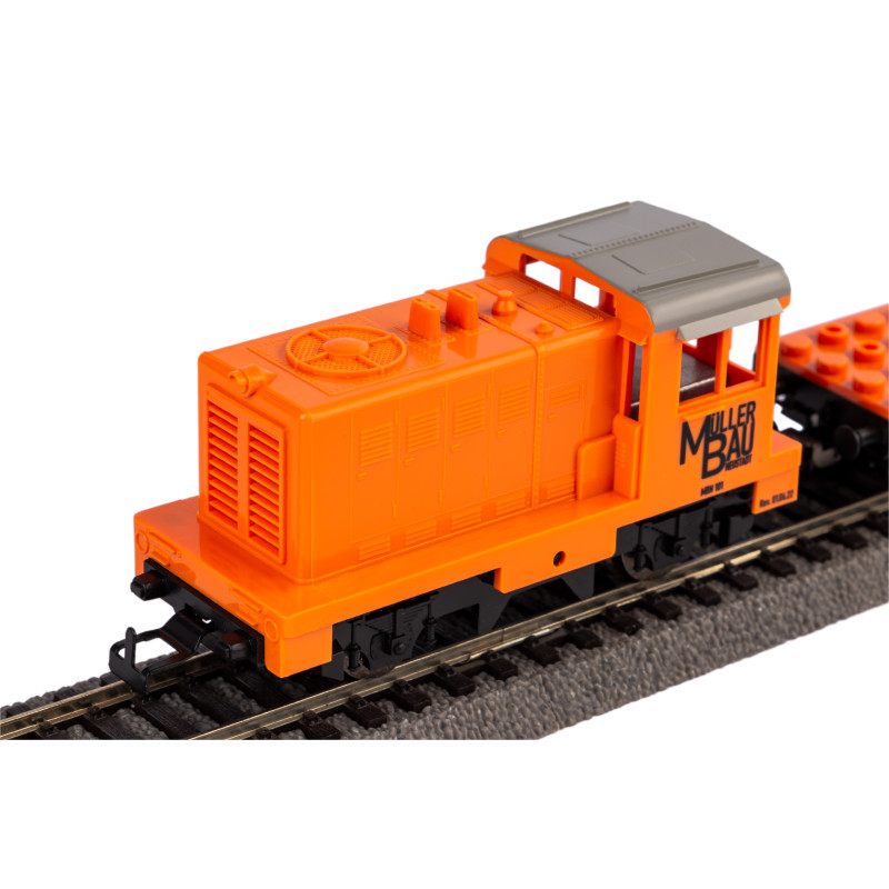 Coffret de départ télécommandé, train de marchandises “Briques de construction”, PIKO 57143