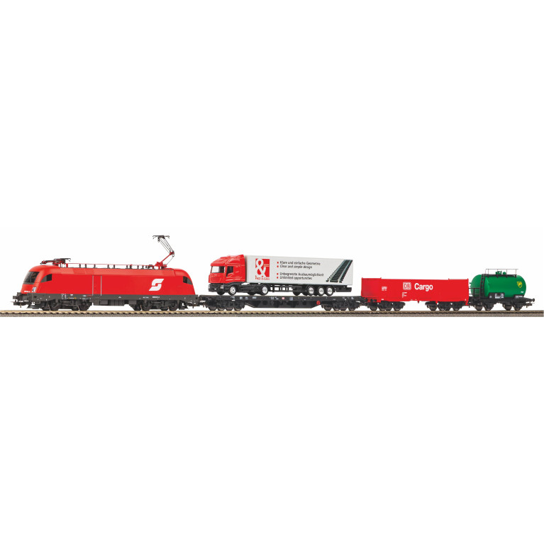 Coffret de départ locomotive électrique Taurus et 3 wagons, ÖBB, Ep. V, PIKO 57177