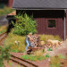 Ensemble d'action, couper du bois - BUSCH 79884 - HO 1/87