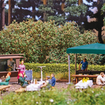 Restauration en plein air - BUSCH 1860 - HO 1/87