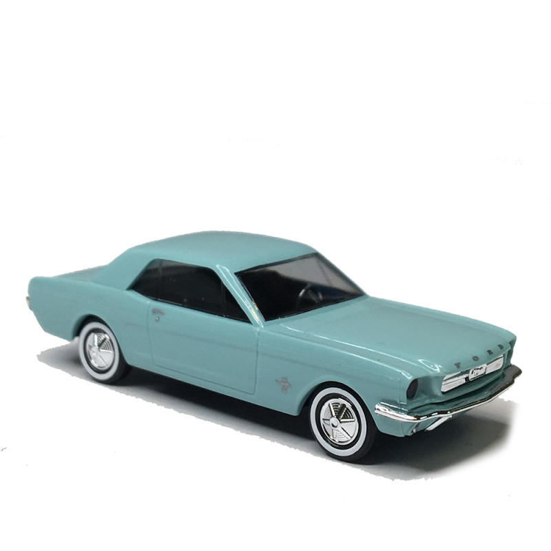 Ford Mustang, coupé, bleu, 1964 - BUSCH 47567 - HO 1/87