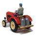 Porsche Junior 108 K, tracteur, avec agriculteur, bidons de lait - BUSCH 50013 - HO 1/87