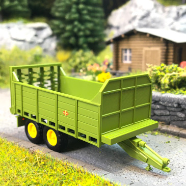Fortschritt T 088, vert, remorque épandeur de fumier, 1988 - BUSCH 53808 - HO 1/87