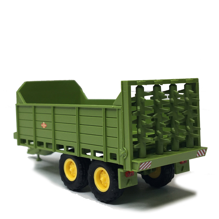 Fortschritt T 088, vert, remorque épandeur de fumier, 1988 - BUSCH 53808 - HO 1/87