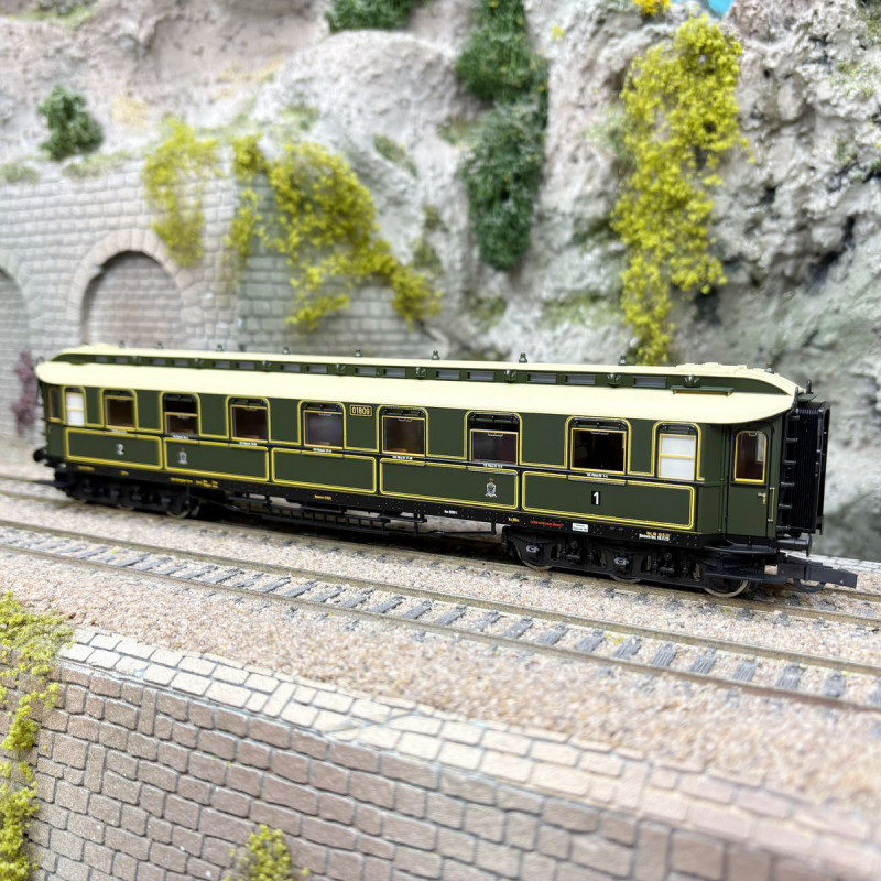 Voiture de train express AB 6ü Pr 06, 1re et 2e classe, KPEV, Ep. I, ROCO 6200237