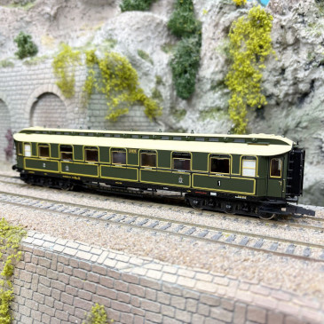 Voiture de train express AB 6ü Pr 06, 1re et 2e classe, KPEV, Ep. I, ROCO 6200237