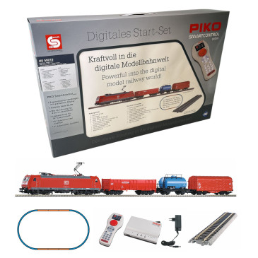 Coffret de départ SmartControl wlan, BR 185 et 3 wagons marchandises, DB AG, PIKO 59015