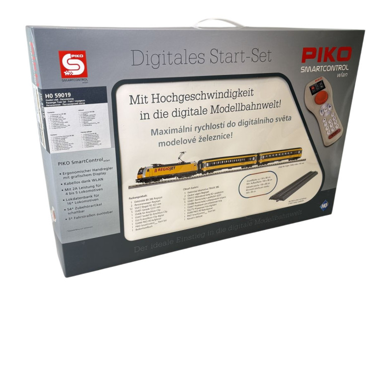 Coffret de départ SmartControl wlan, Traxx série 386 et 2 voitures, RegioJet, Ep. VI, PIKO 59019