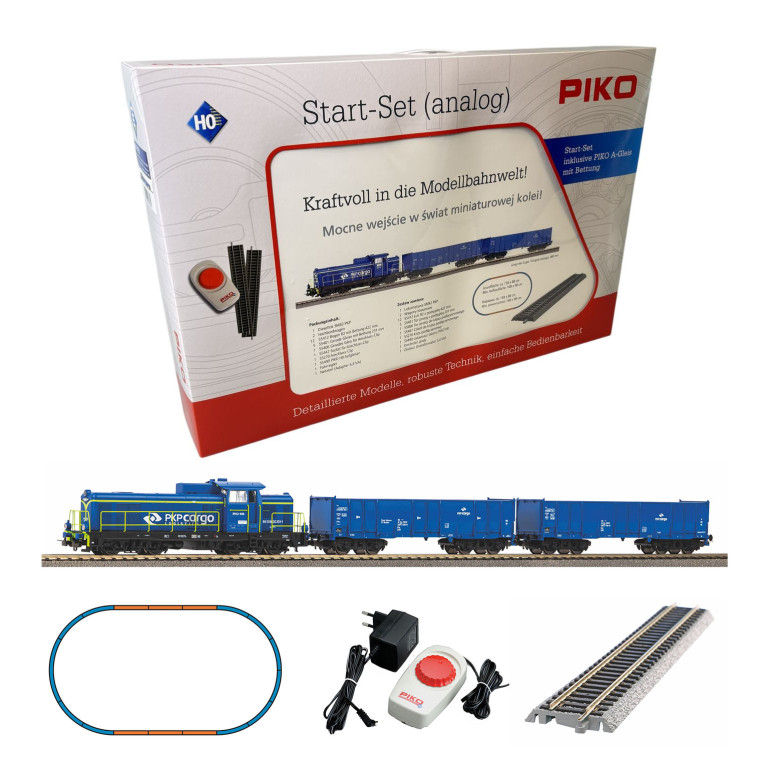 Coffret de départ locomotive diesel SM42 et 2 wagons tombereaux, PKP Cargo, Ep. VI, PIKO 97937