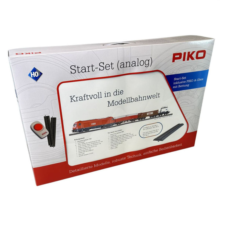 Coffret de départ locomotive diesel Herkules et 3 wagons marchandises, ÖBB, PIKO 97948