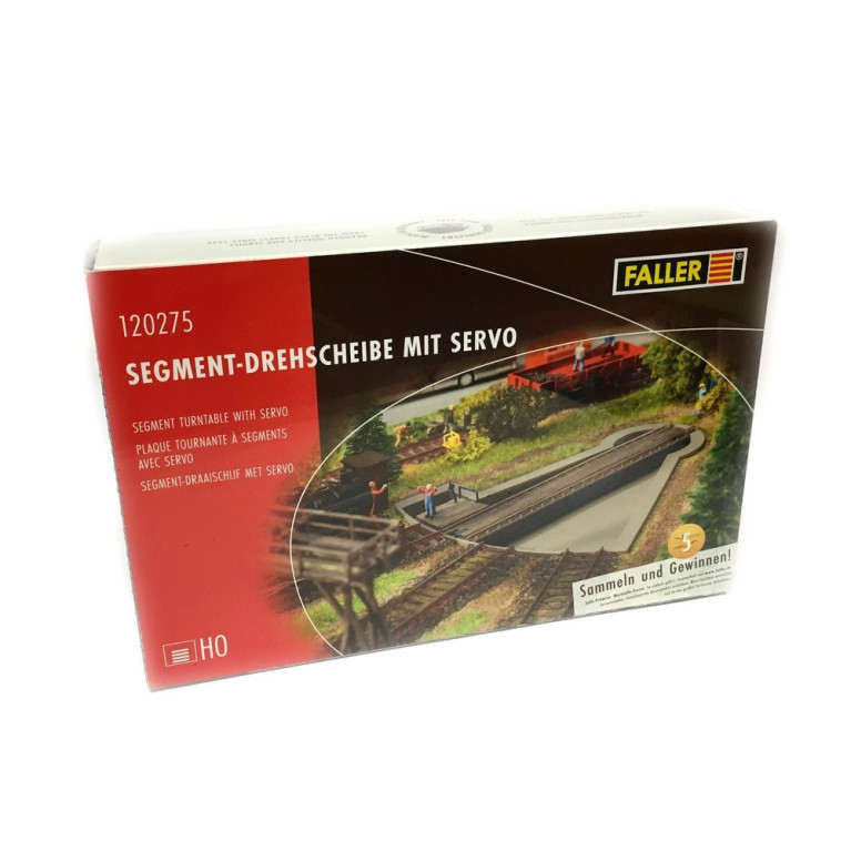Plaque tournante à segments avec servo moteur-HO-1/87-FALLER 120275