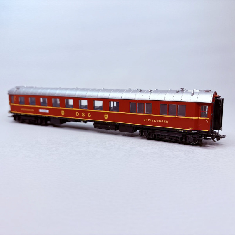Coffret de 3 voitures train express D 74 n°2, DB et DSG, Ep. III, MÄRKLIN 42533