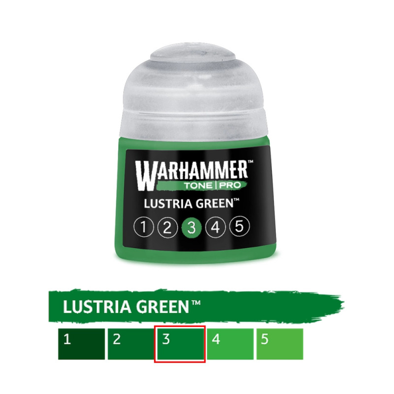 Lustria Green 3 - 12ml Tone Pro - WARHAMMER 99189961333 20-253