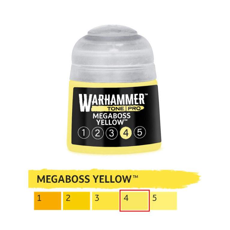 Megaboss Yellow 4 - 12ml Tone Pro - WARHAMMER 99189961309 20-204