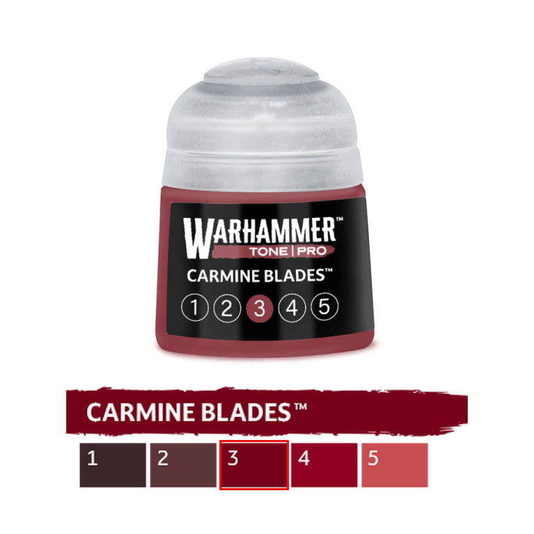 Carmine Blades 3 - 12ml Tone Pro - WARHAMMER 99189961278 20-143