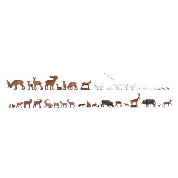 Mega economy set, animaux sauvages - NOCH 16053 - HO 1/87