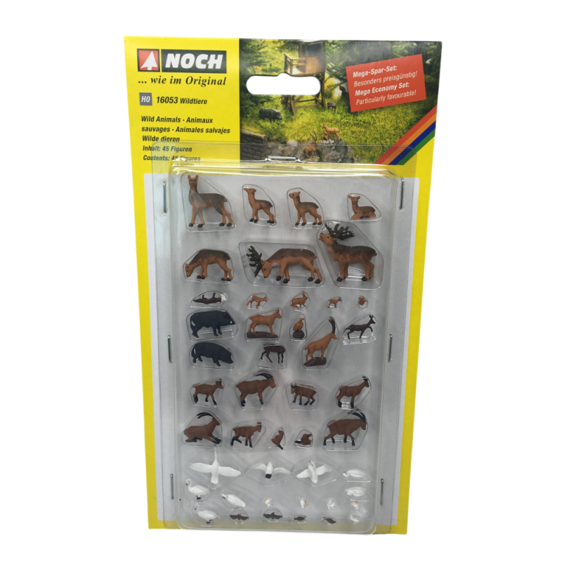 Mega economy set, animaux sauvages - NOCH 16053 - HO 1/87