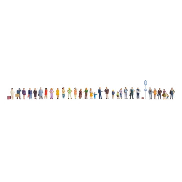 Mega economy set, personnes debout et en train de marcher - NOCH 16054 - HO 1/87