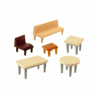 24 chaises, 7 tables et 12 bancs-N-1/160-FALLER 272440