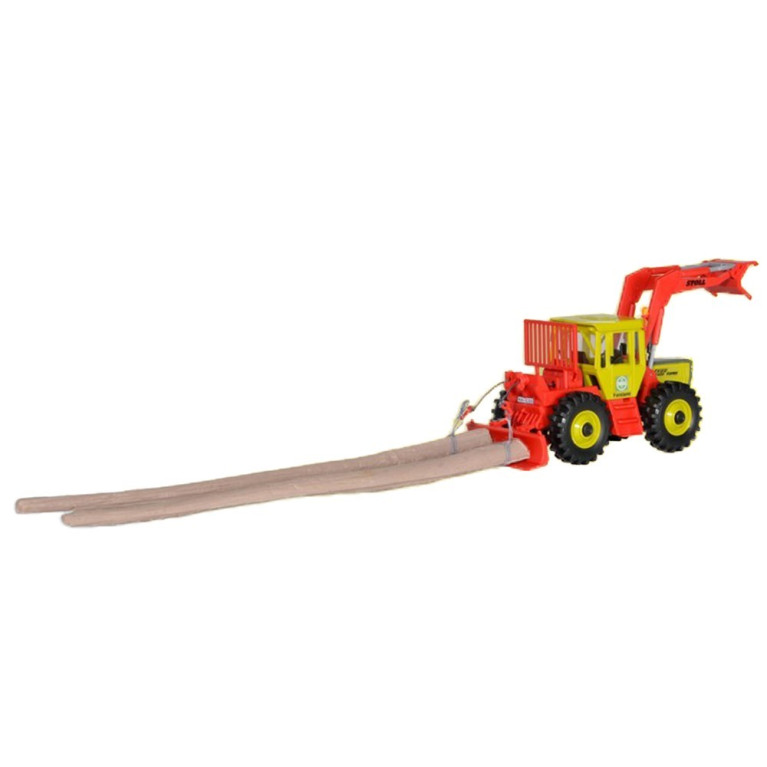 Tracteur forestier débardeur Mercedes Benz avec accessoires-HO-1/87-KIBRI 12254