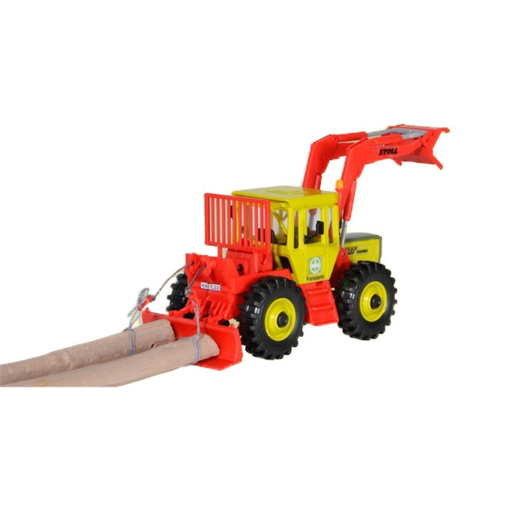 Tracteur forestier débardeur Mercedes Benz avec accessoires-HO-1/87-KIBRI 12254
