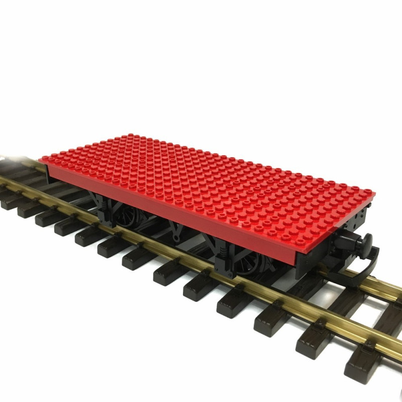 Wagon plat plaque Lego  train de jardin -G-1/28-LGB 94063